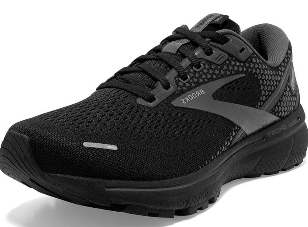 BROOKS Ghost 14 All Black Running Shoes Women's Size 7.5 Medium (1203561B020)